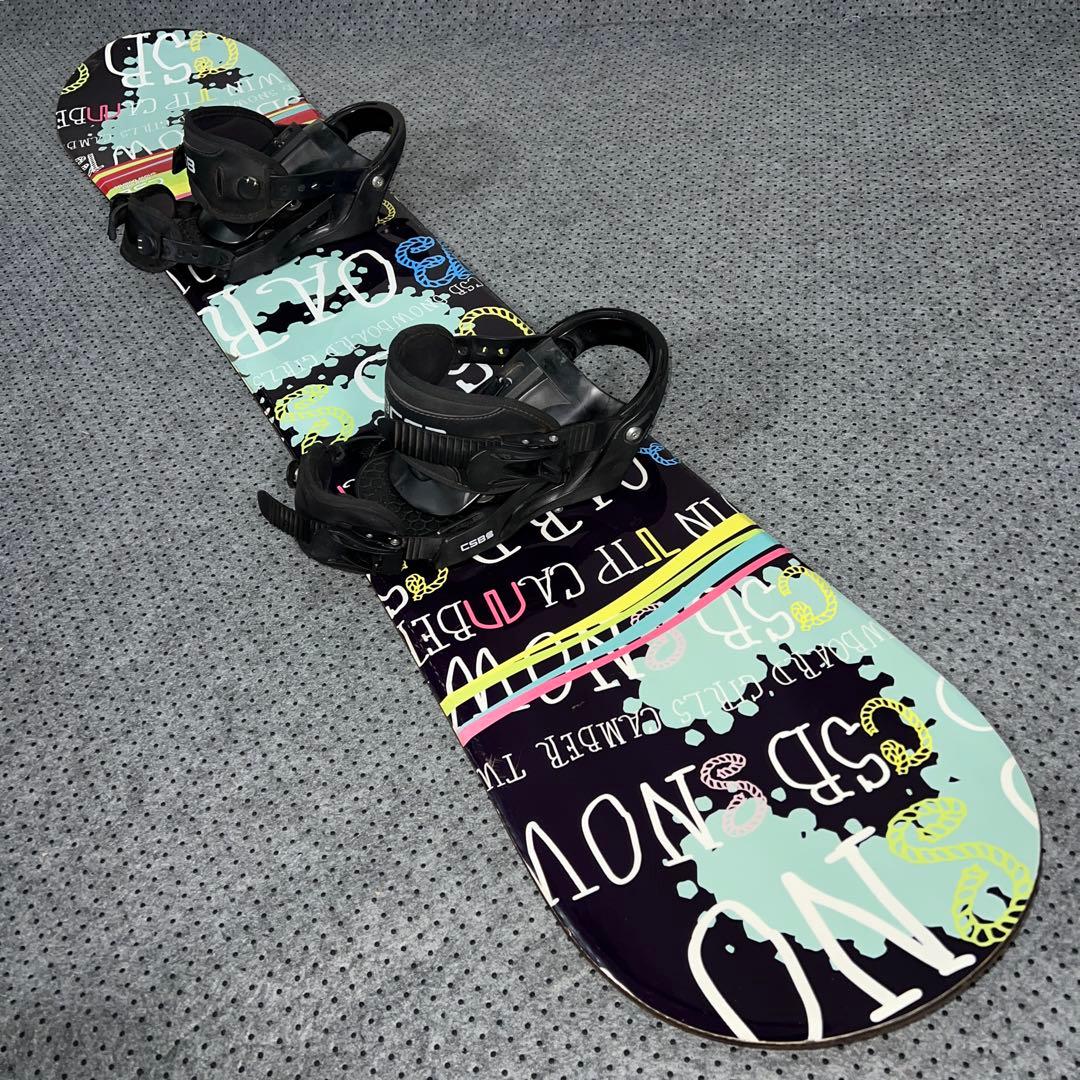 7-8回使用 キッズスノーボード CSB 140cm＋バイン＋ダイヤルブーツ