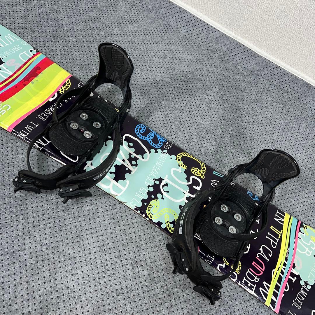 7-8回使用 キッズスノーボード CSB 140cm＋バイン＋ダイヤルブーツ