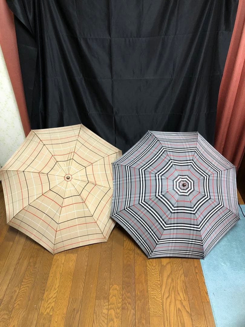 Burberrys 折りたたみ傘 チェック柄男女セット