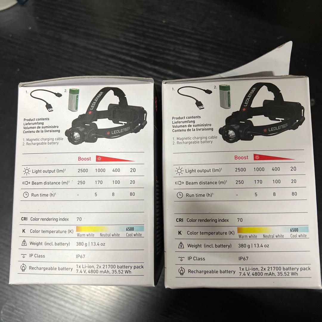 LEDLENSER レッドランザー H15RCORE ヘッドライト 2点