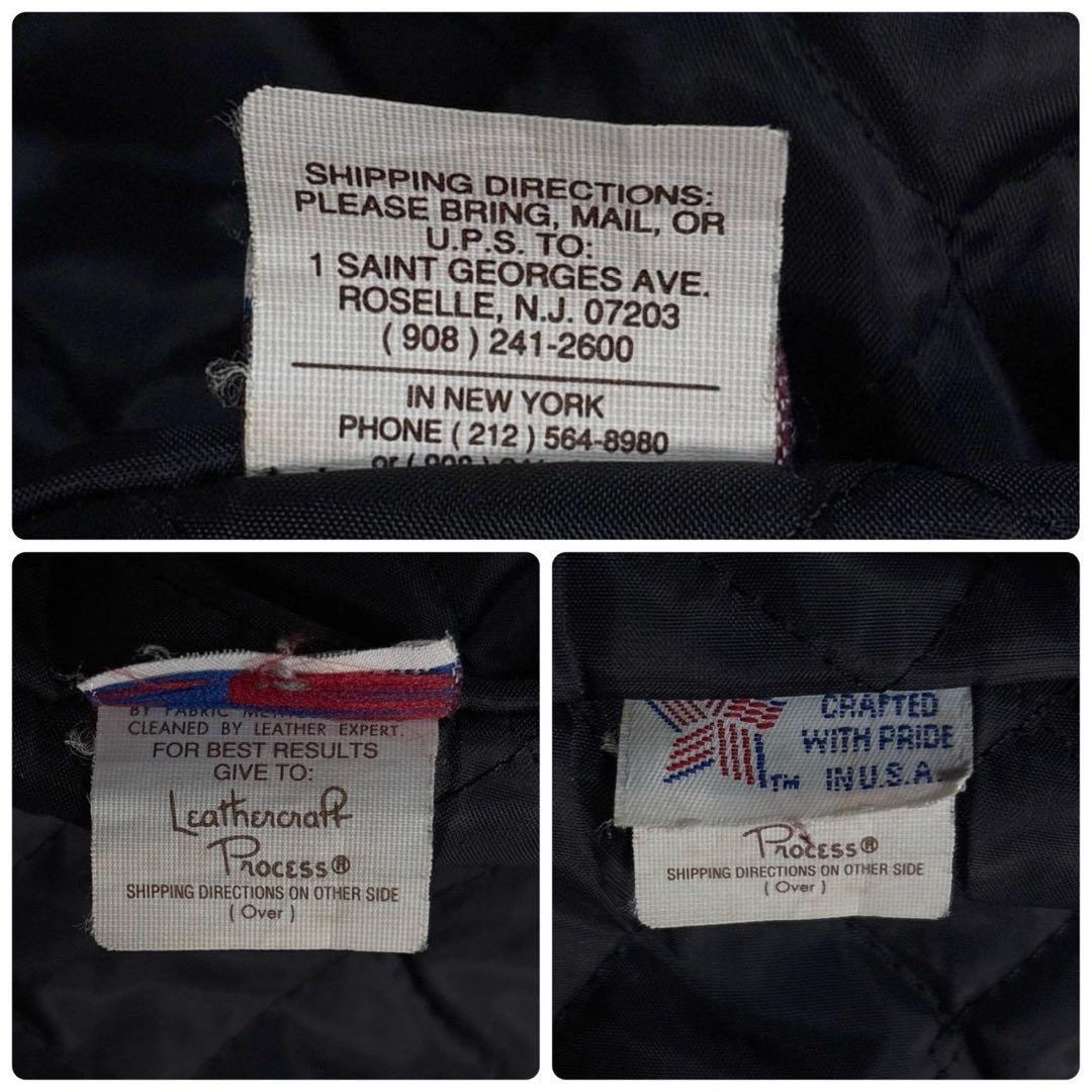 L相当 ⭐️schott 637 レザージャケット　キルティング　Dポケット　黒