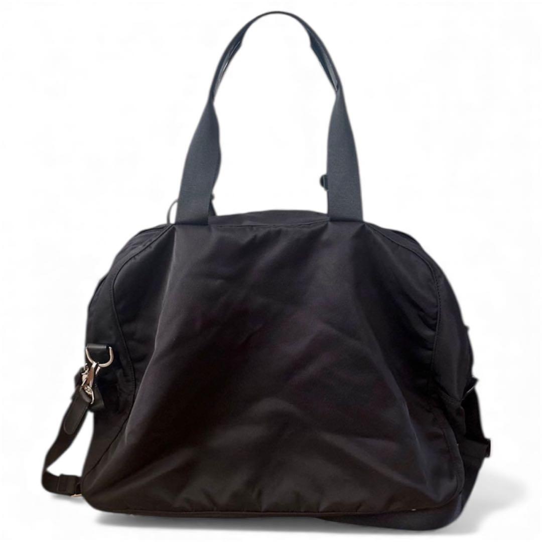 agnes.b VOYAGE 2wayボストンバッグ ナイロン 南京錠 黒