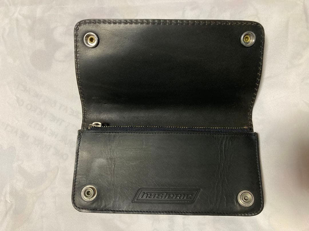 ヒステリックグラマー 牛革　本革　長財布　ブラック