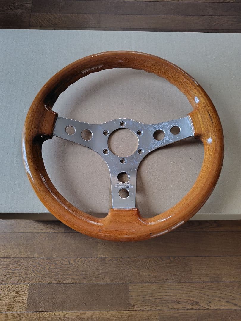ウッドハンドル OBAハン 旧車 レトロ 当時物 走り屋