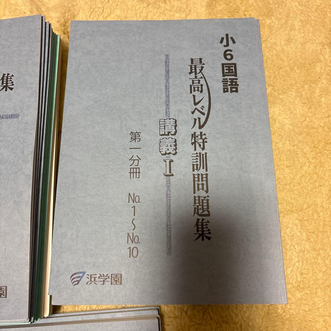 2025年受験　6年生浜学園最高レベル特訓問題集算数、理科、国語