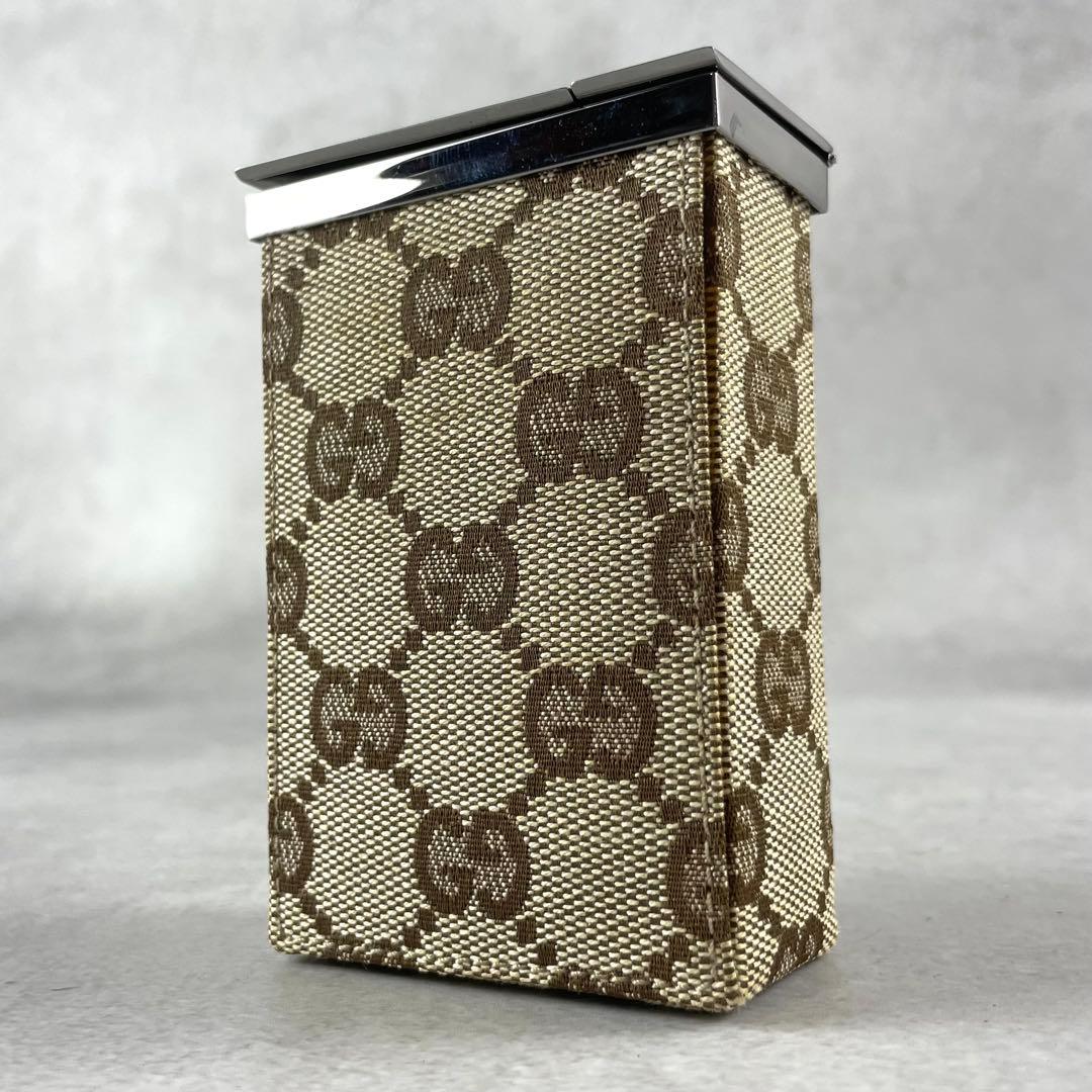 入手困難✨ グッチ GGキャンバス シガレットケース 廃盤 レア ブラウン