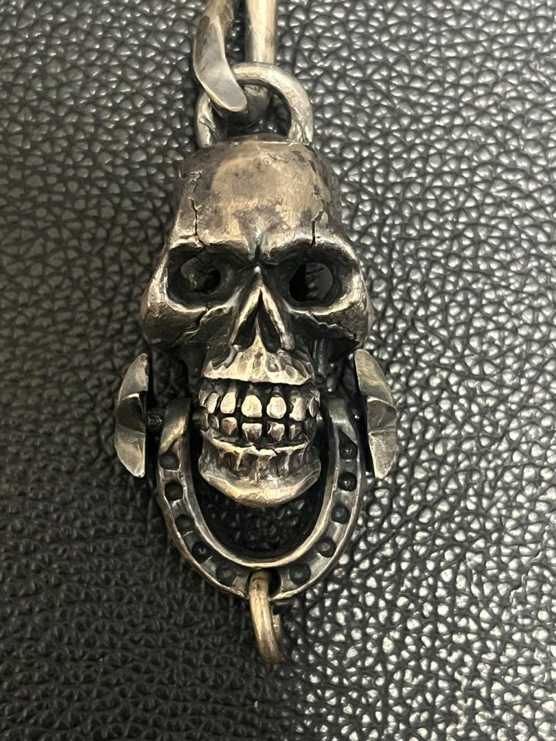 【完全オリジナル】スカルキーチェーン　ハンドメイド　シルバー925
