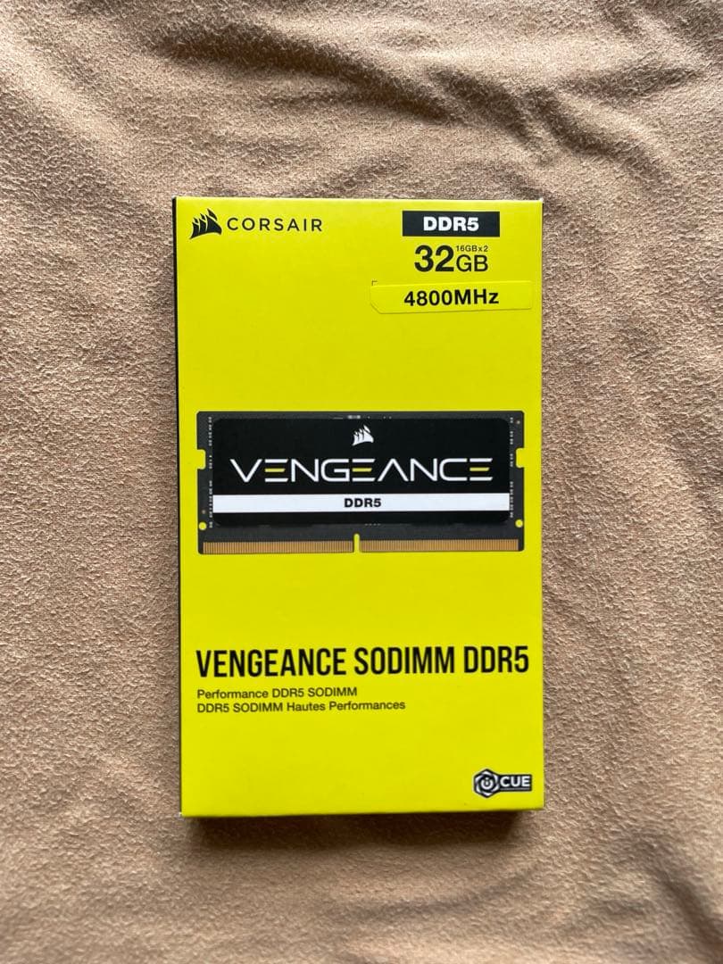 新品未使用 Vengeance SODIMM DDR5 32GB 4800MHz