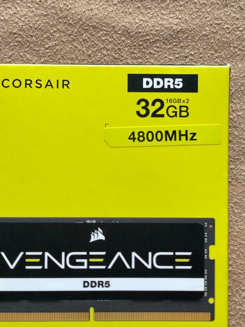 新品未使用 Vengeance SODIMM DDR5 32GB 4800MHz