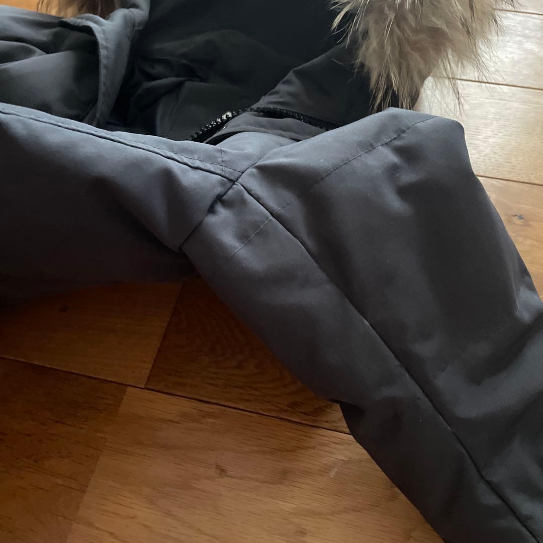 【美品】DANTON ダウンコート　34 グレー　ファー着脱可