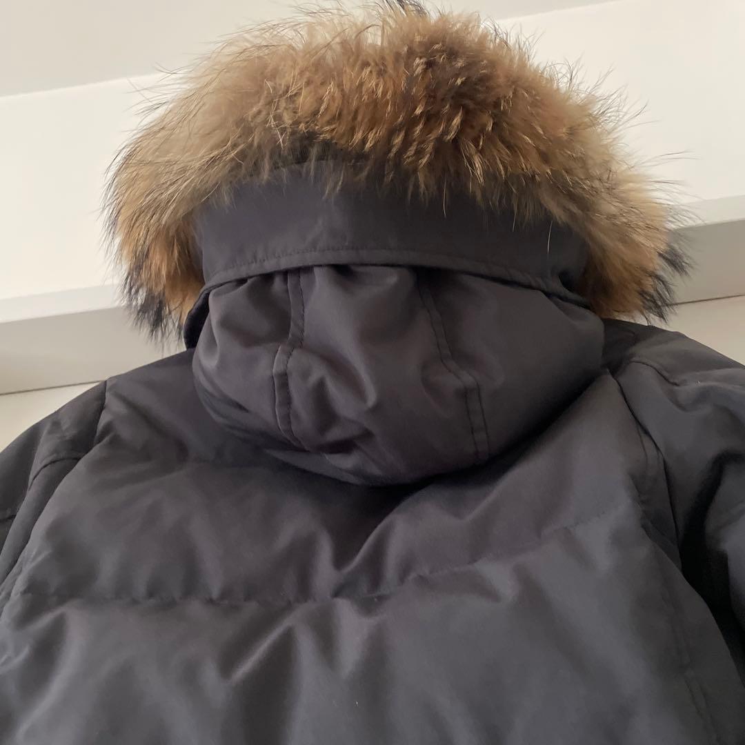 【美品】DANTON ダウンコート　34 グレー　ファー着脱可