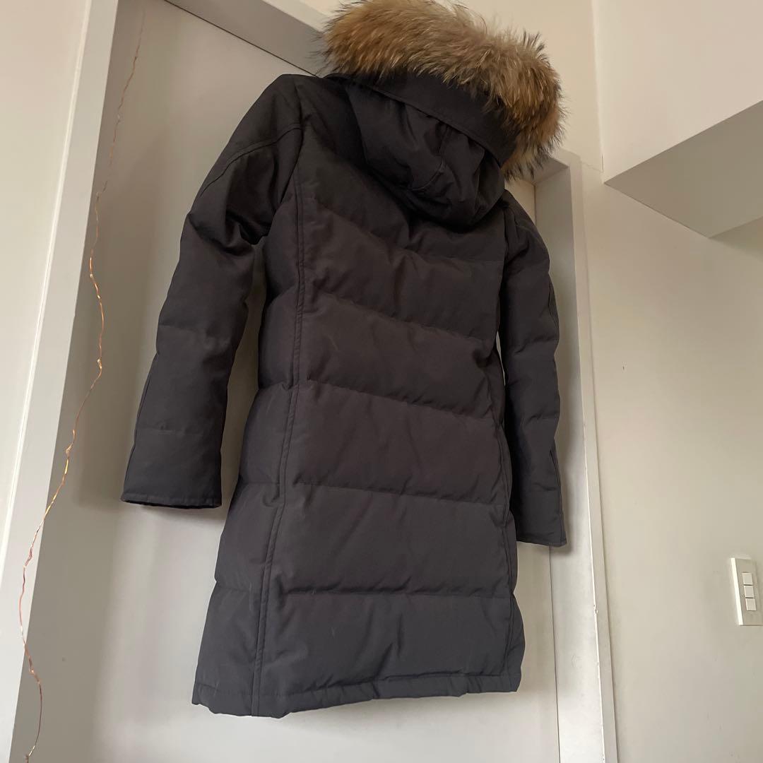 【美品】DANTON ダウンコート　34 グレー　ファー着脱可