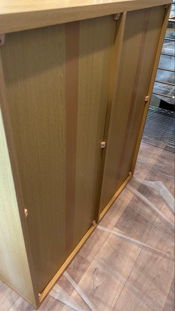 ニトリ スライド本棚 テイルI 80LBR ライトブラウン 幅80