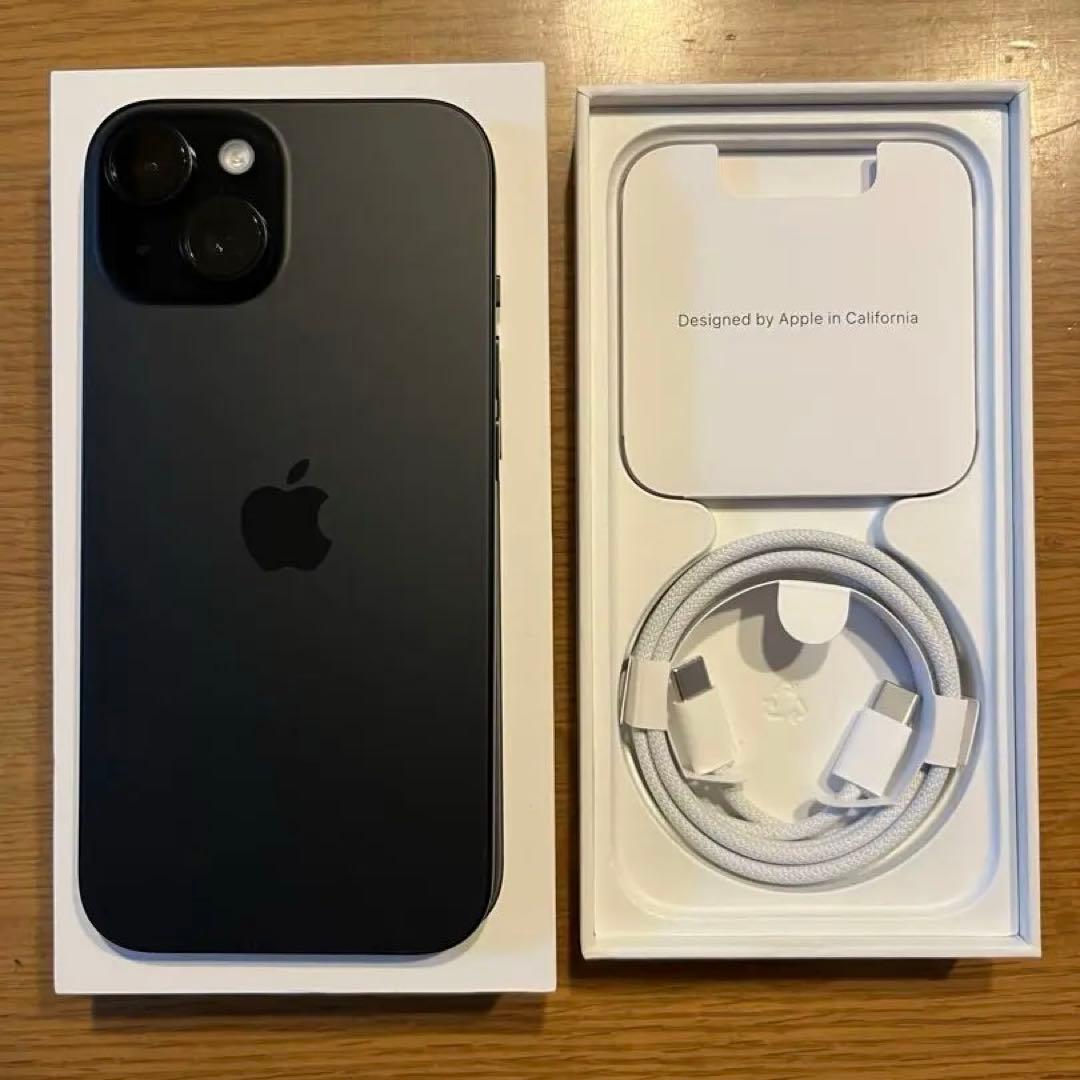【新品未使用】 iPhone15 128GB 充放電回数0 黒 SIMフリー