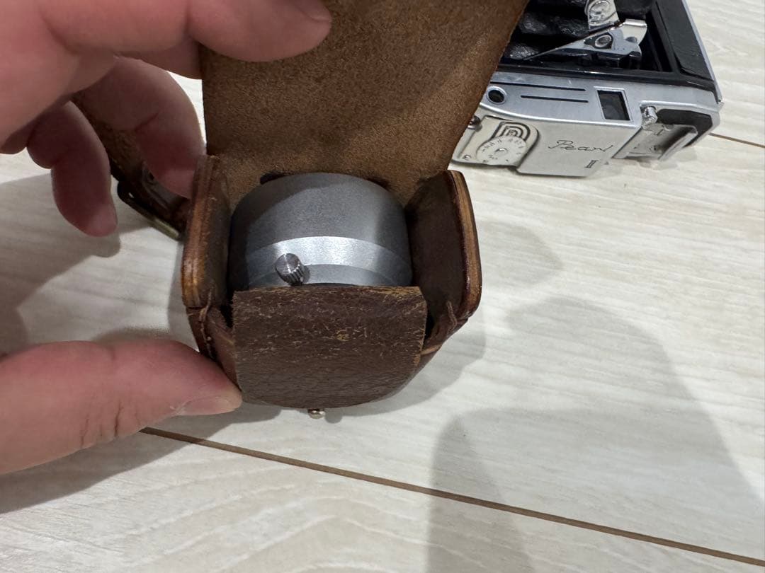 konica コニカ 小西六 Pearl II 革ケース付き