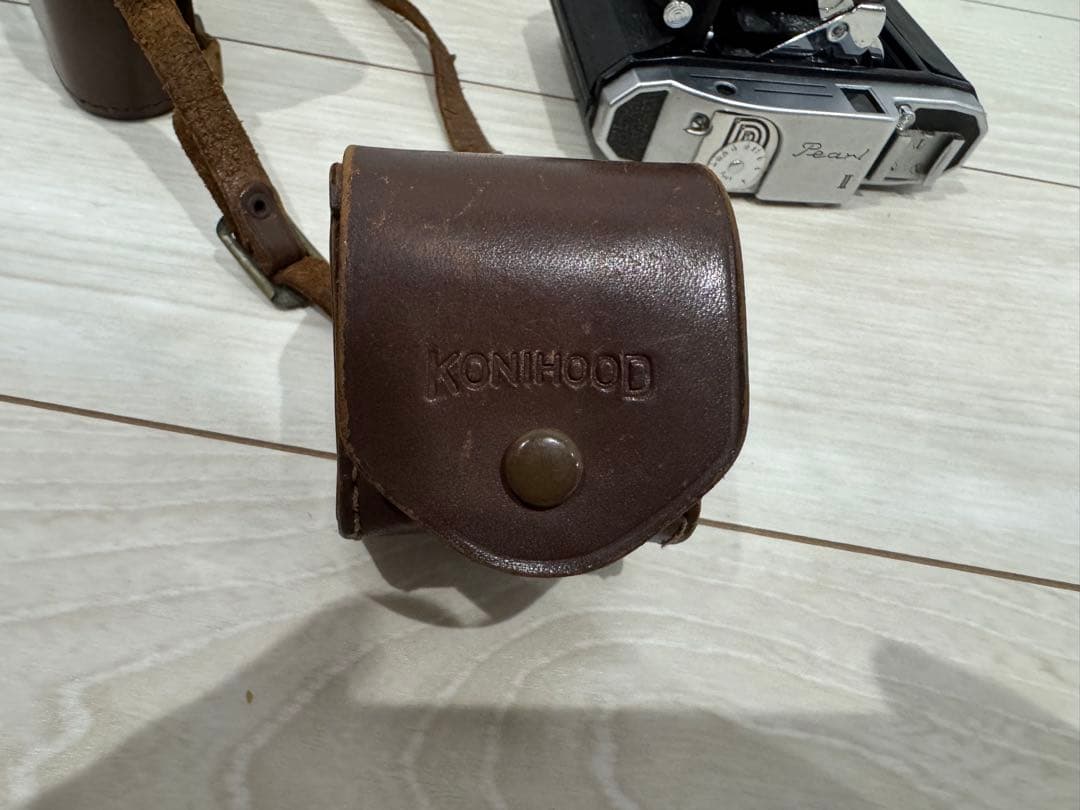 konica コニカ 小西六 Pearl II 革ケース付き