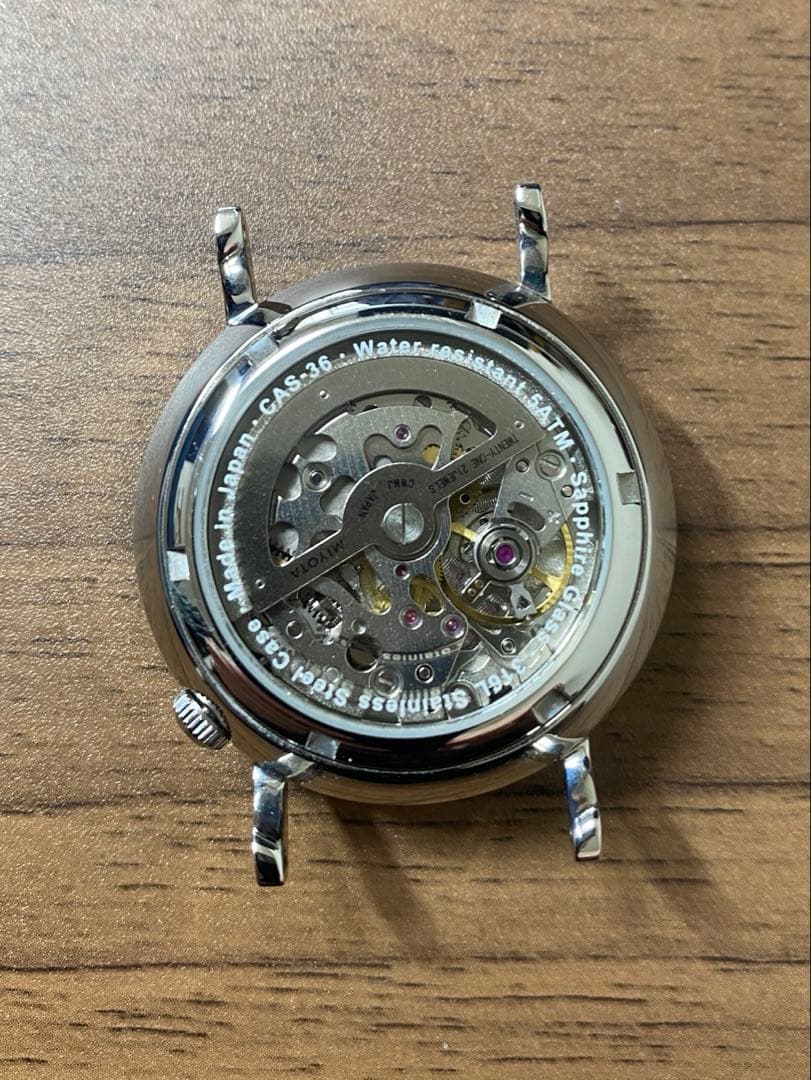 Knot CAS-36SVWH1 自動巻き時計 ホワイト×シルバー