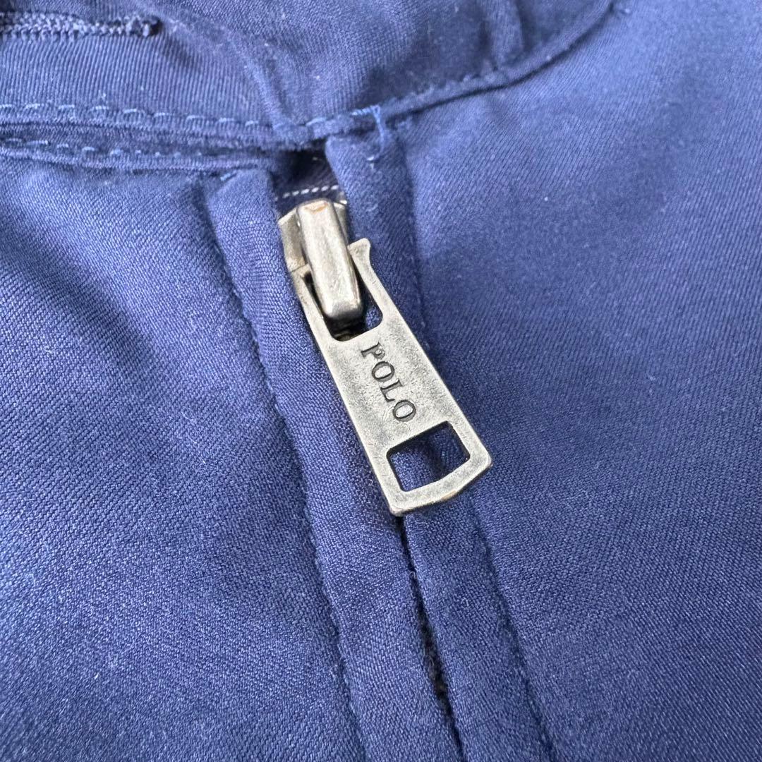 美品90s ポロバイラルフローレン　ピーススキン　スイングトップ　ネイビー　L