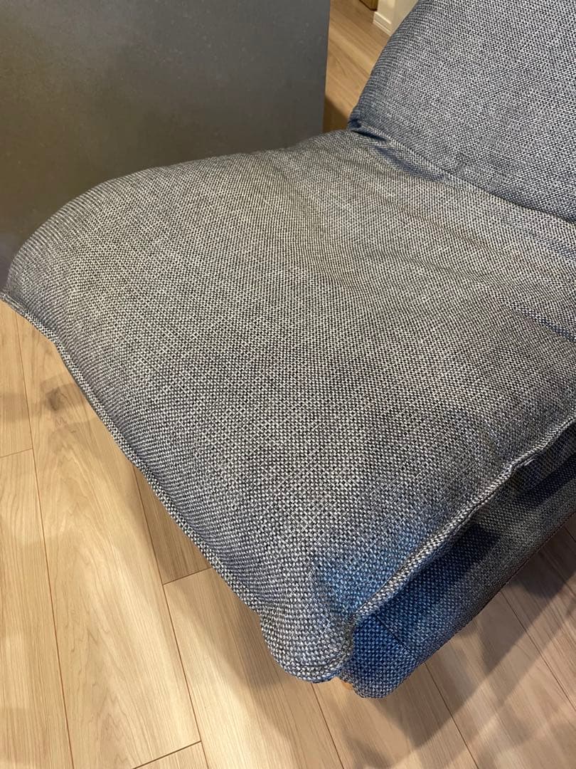 無印良品　ハイバックリクライニングソファ　１シーター　ポリエステル平織