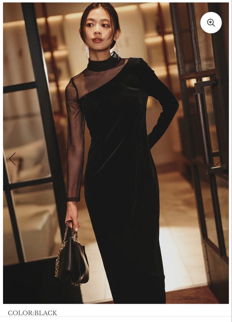 専用 新品未使用 anuans シアーコンビタイトワンピース　1 サイズ