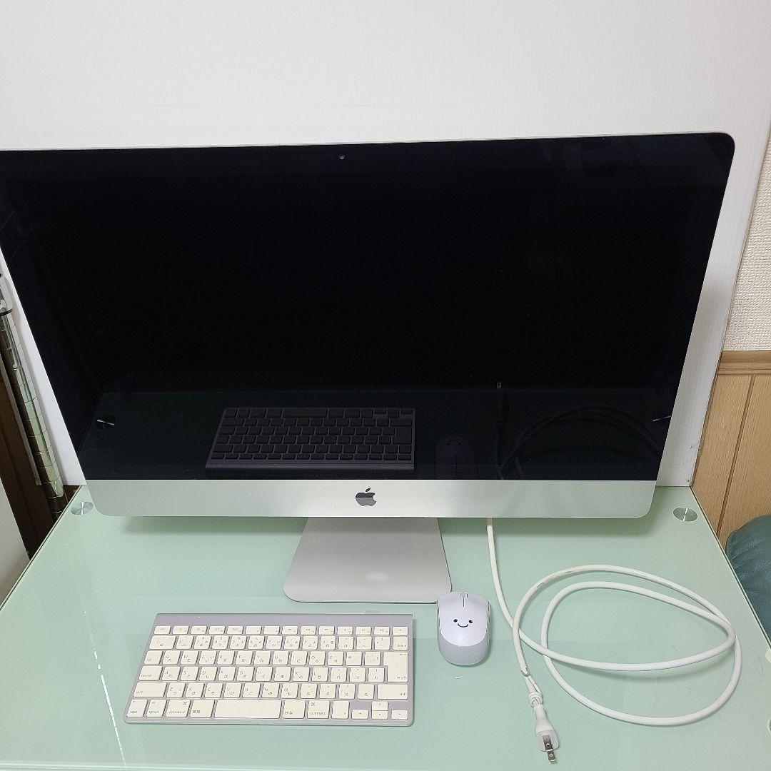 2009年モデルの27インチiMac　キーボード、マウス付き