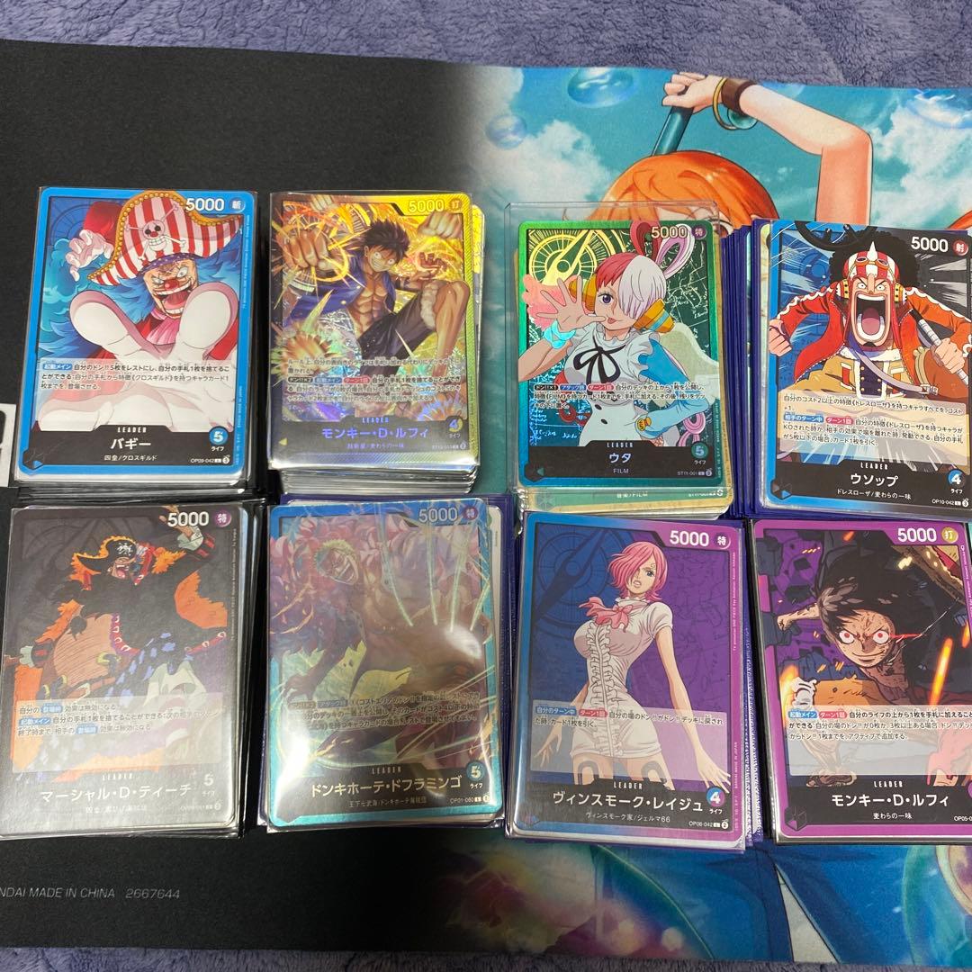 ワンピースカード デッキ まとめ売り 引退品 スリーブ付き