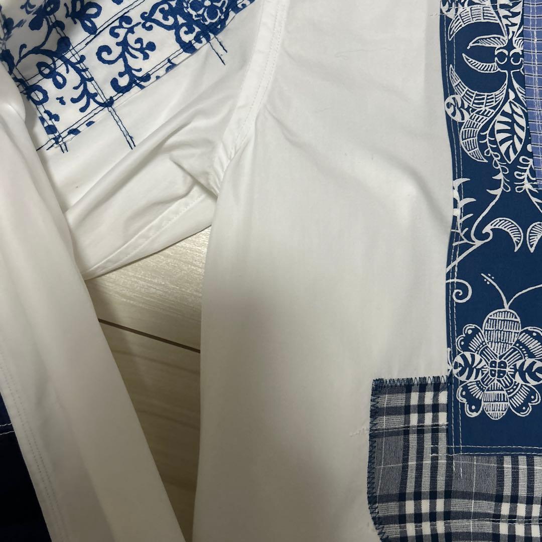 JUNYA WATANABE MAN パッチワークシャツ M