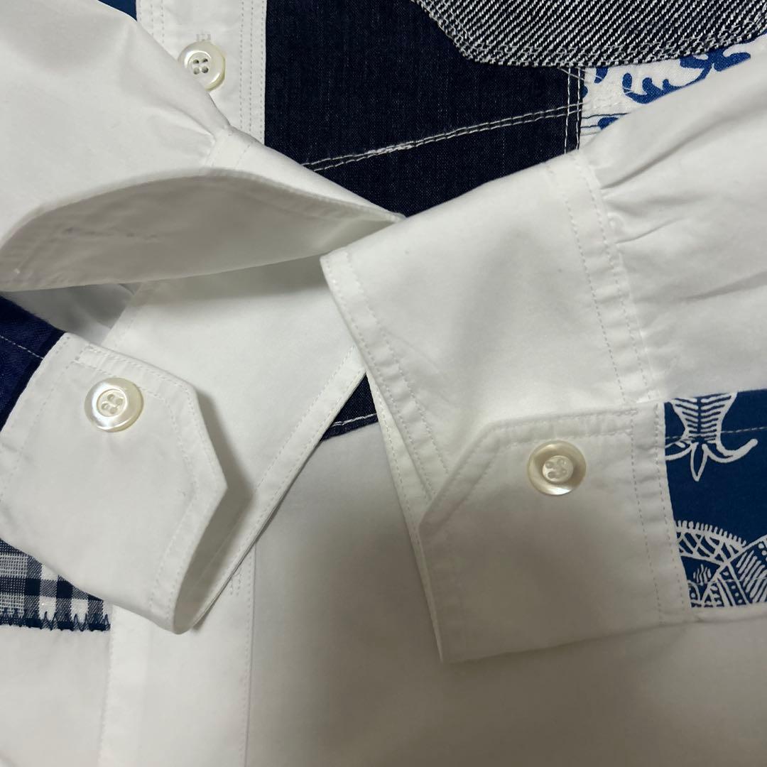 JUNYA WATANABE MAN パッチワークシャツ M