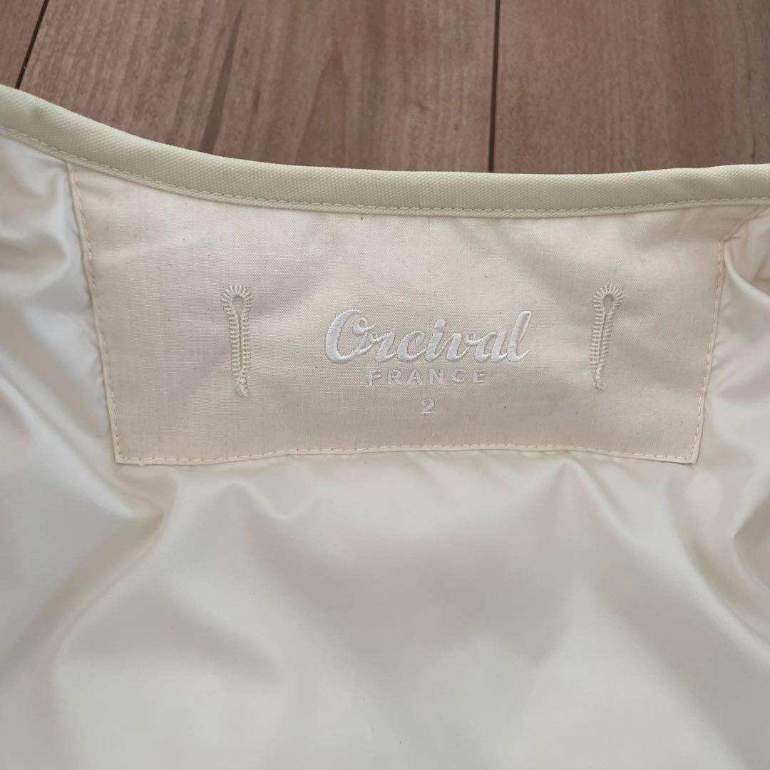 D*ん様 オーシバル リモンタナイロン ノーカラーダウンジャケット