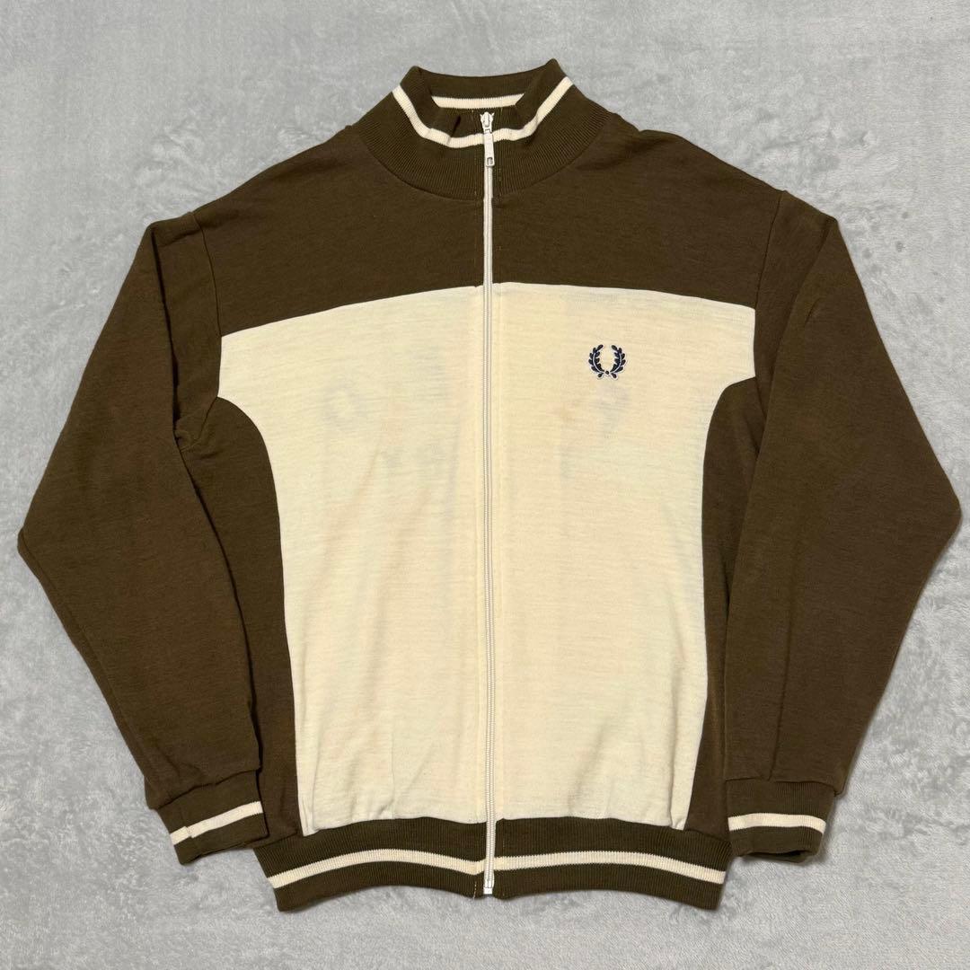 【FRED PERRY】希少70s 80s トラックジャケット　背面ロゴ　月桂樹
