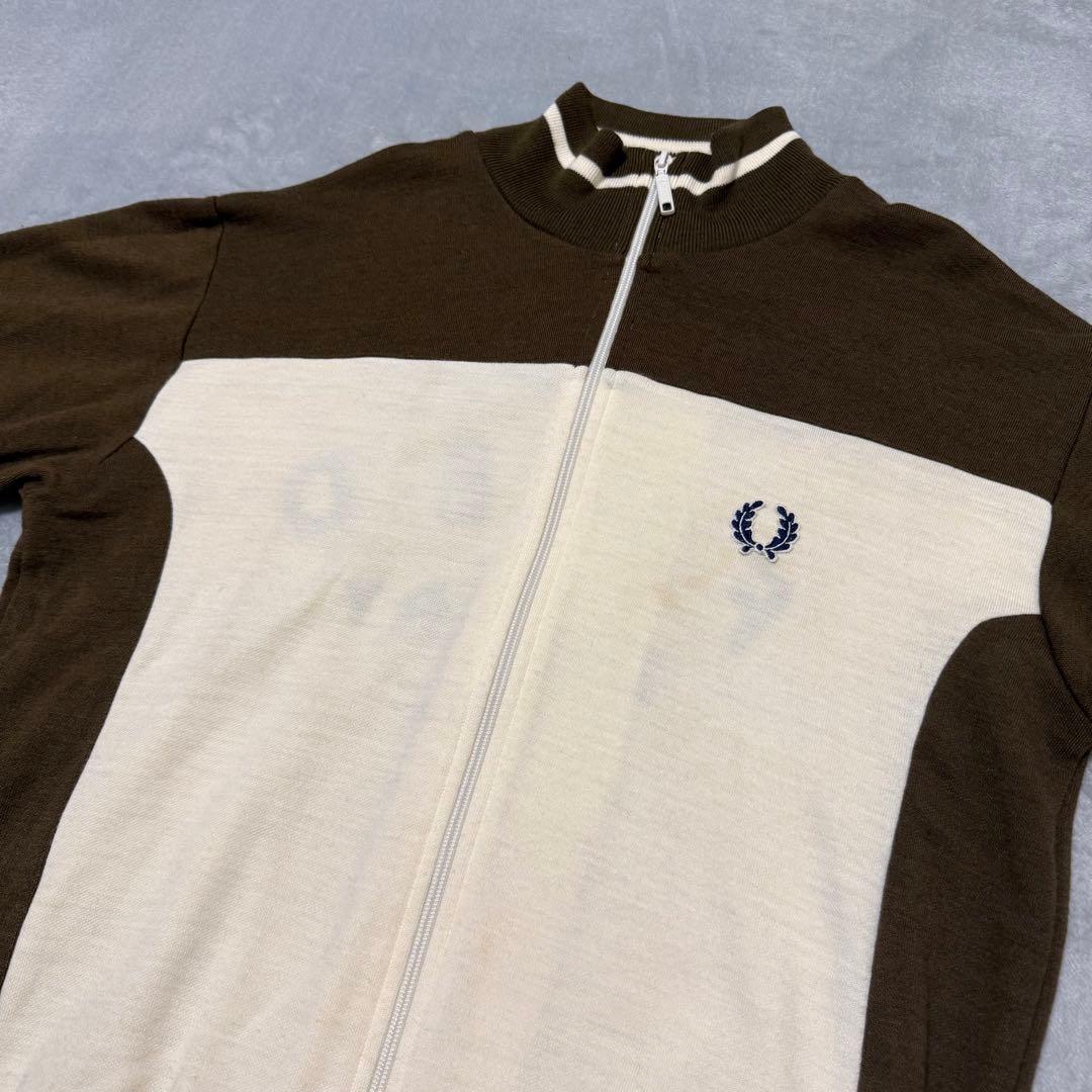 【FRED PERRY】希少70s 80s トラックジャケット　背面ロゴ　月桂樹