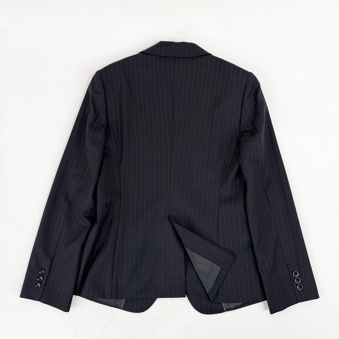 【美品】HILTON セットアップ パンツ スーツ ブラック 11号 ウール