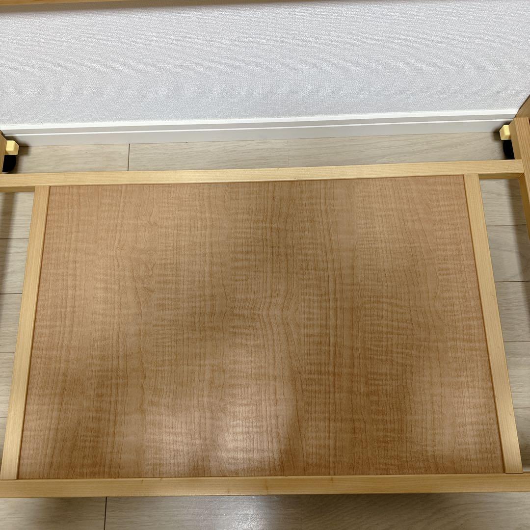 【引き取り可能】石崎家具ベビーベットミニ ワンタッチハイベッドプチNAナチュラル