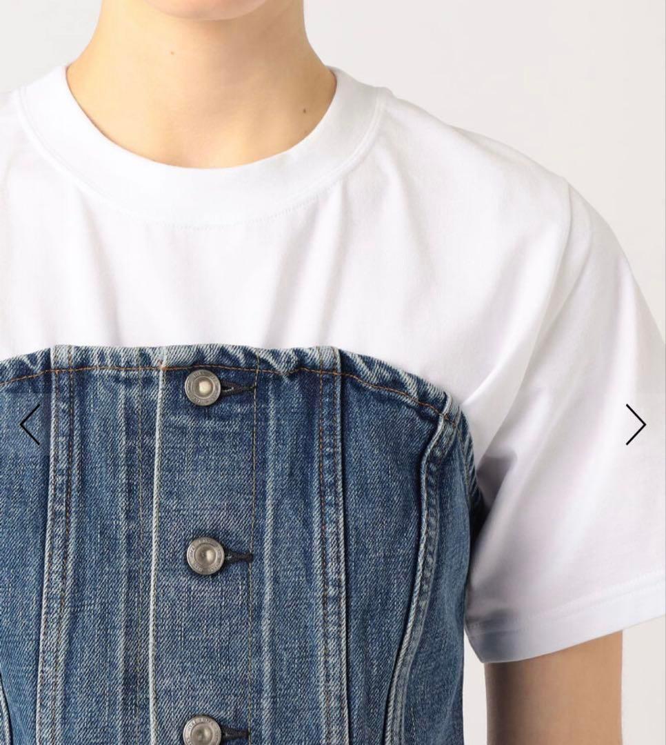 HYKE ハイク DENIM STRAPLESS TOP デニム ビスチェ