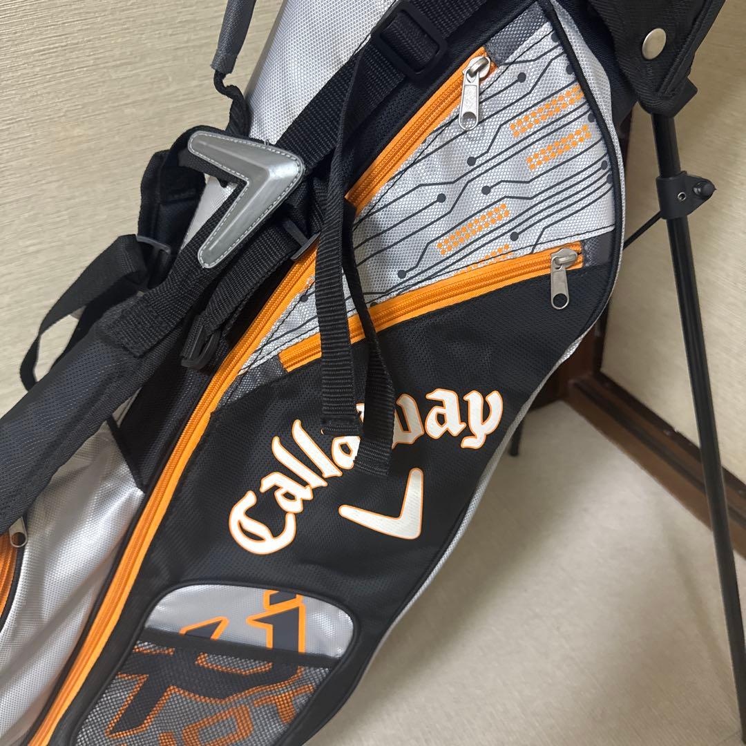 ジュニアキャディバッグセット 子供ゴルフキャロウェイ美品