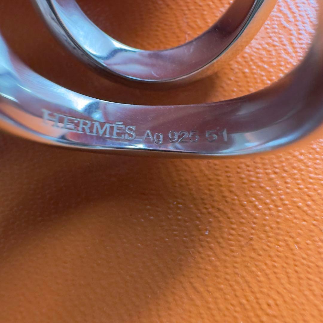 確実正規品　エルメス　リマ　LIMA GM リング　51