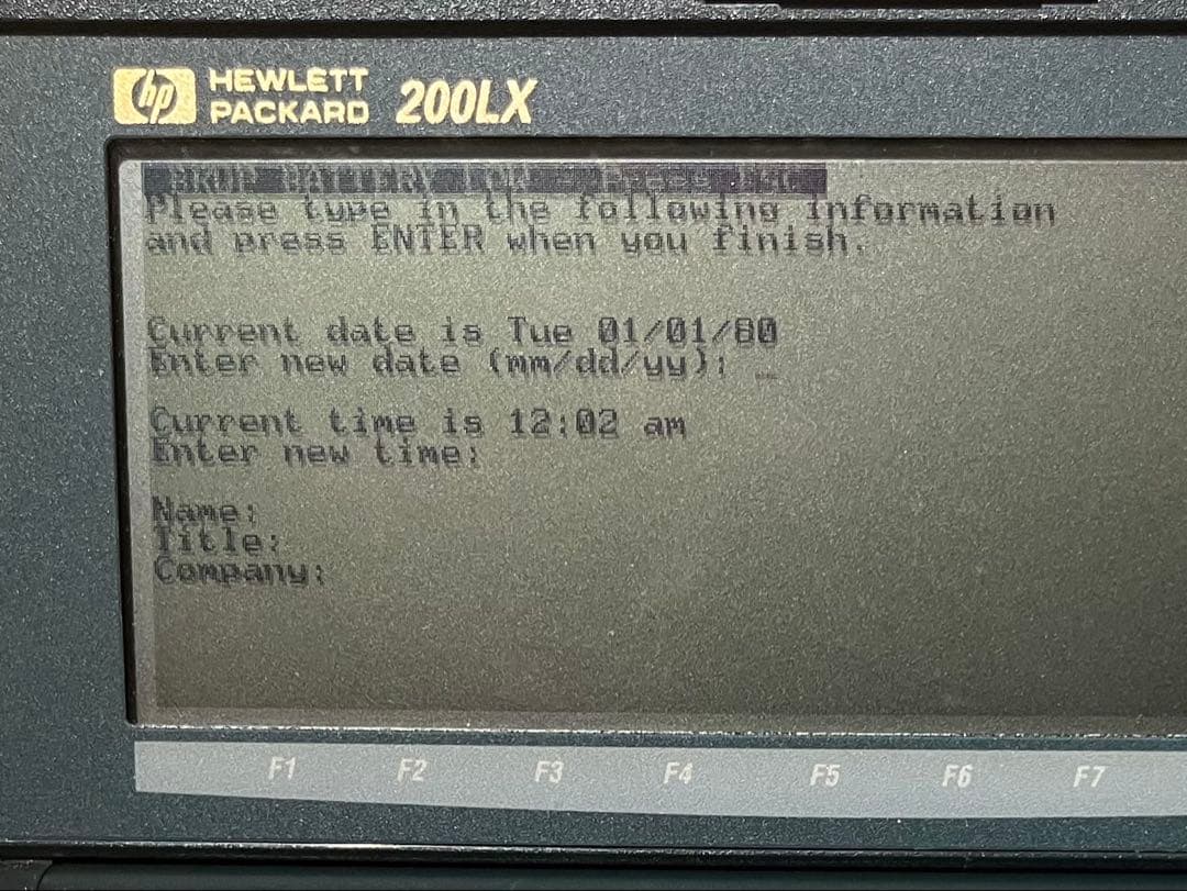 HP 200LX Palmtop PC 本体 + 付属品