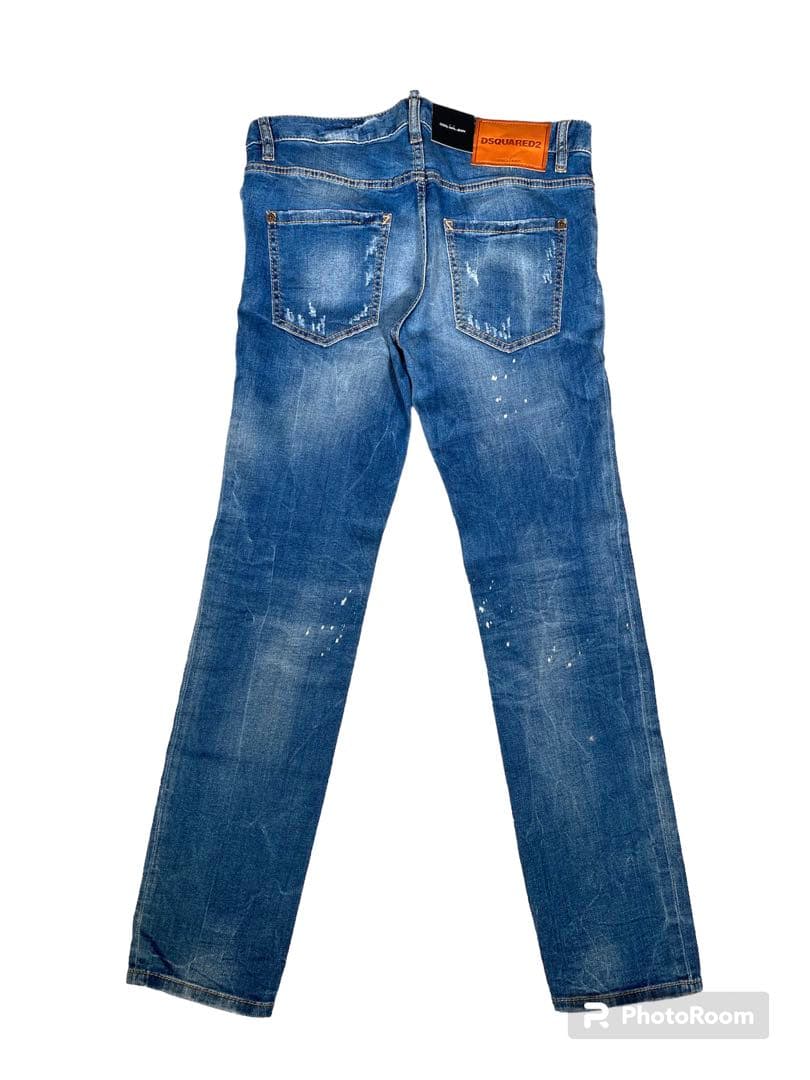 【新品タグ付き】Dsquared2 デニム ジーンズ ピンバッジ ワッペン 38