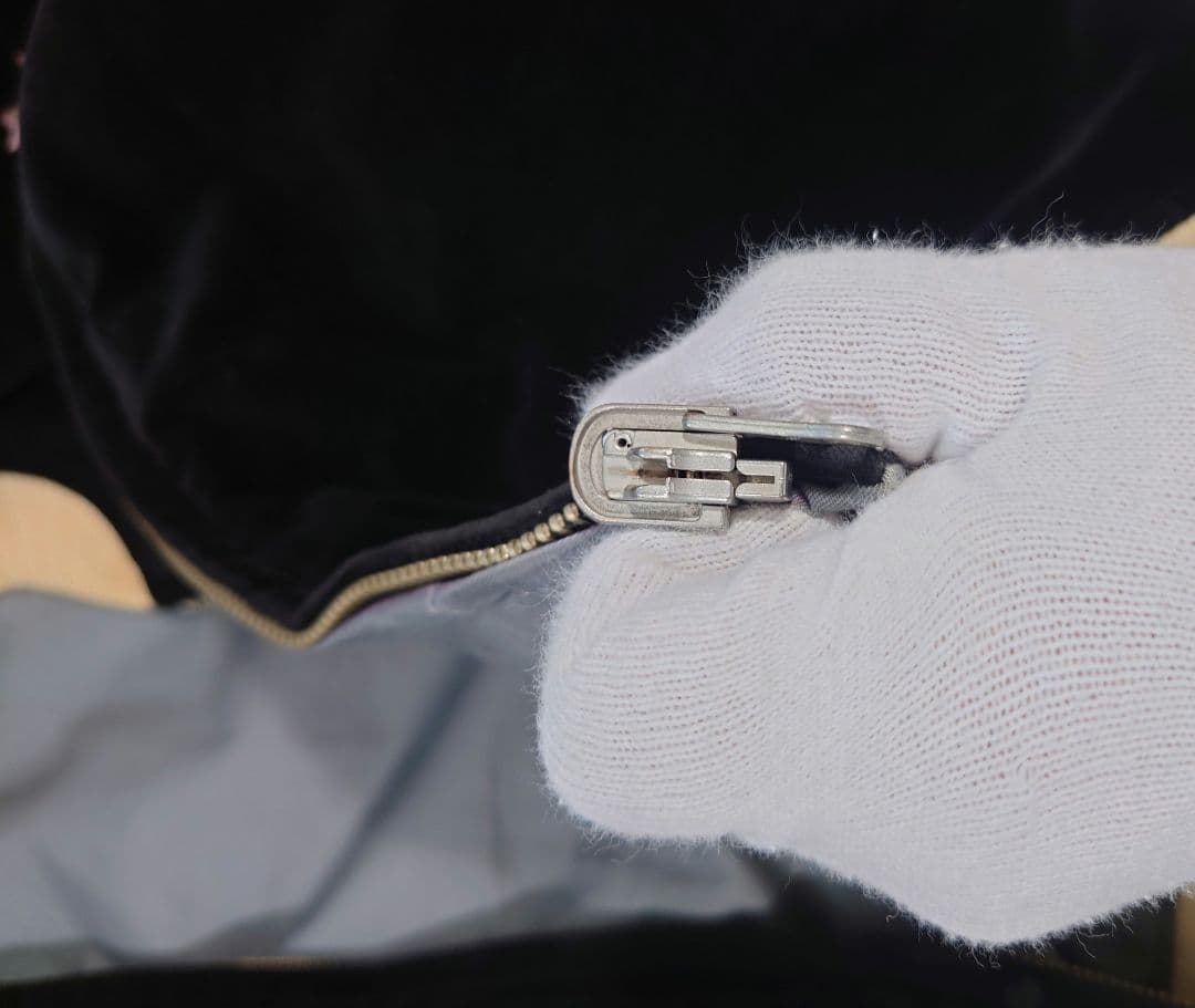 フェローズ　Fellows　黒 ベロア　別珍　ドクロ　ベルベット　 スカジャン