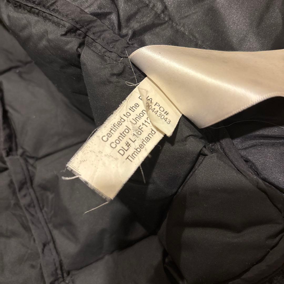 Timberland ブラック ハイブリッドダウンジャケット