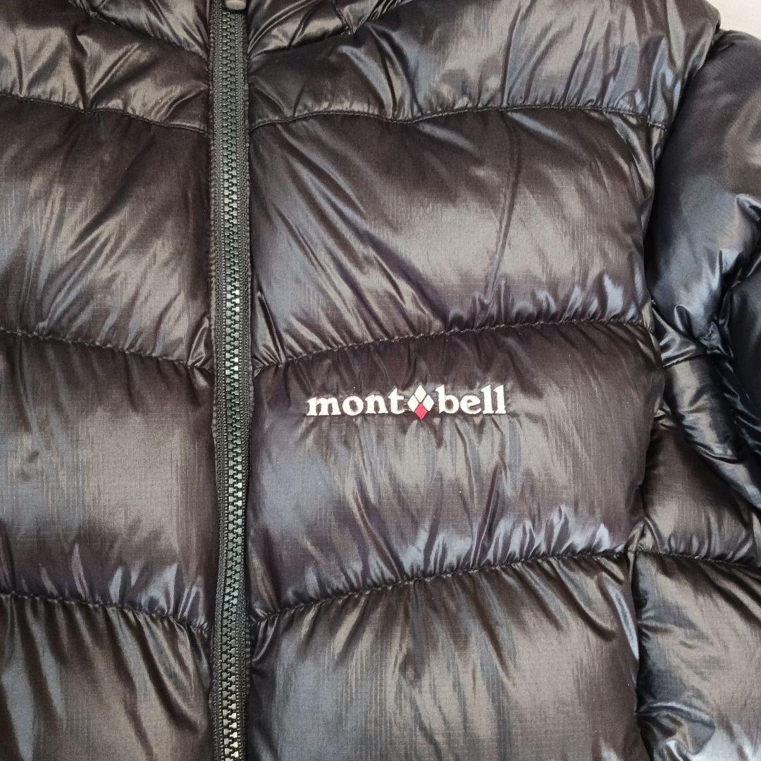 mont-bell 黒 ダウンジャケット フード付き