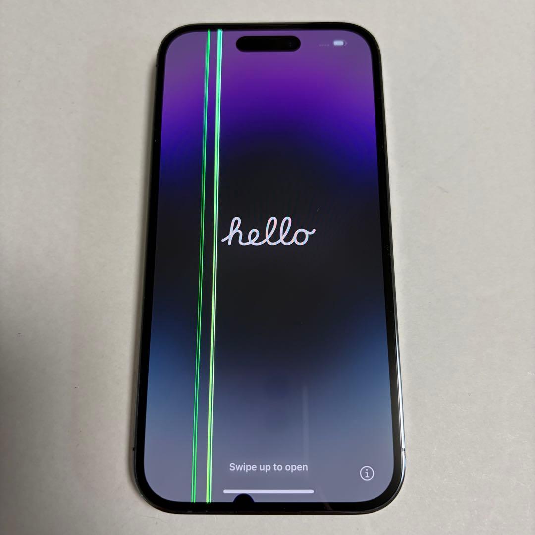 iPhone14pro 本体 SIMフリー 128GBジャンク品　パープル