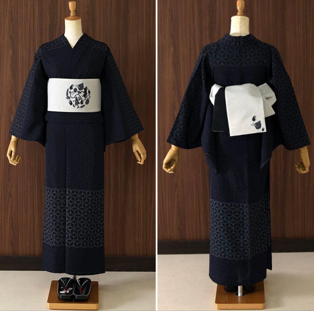 ち*マ様 撫松庵 セオアルファ セオα 浴衣 洗える着物 既製品 麻の葉