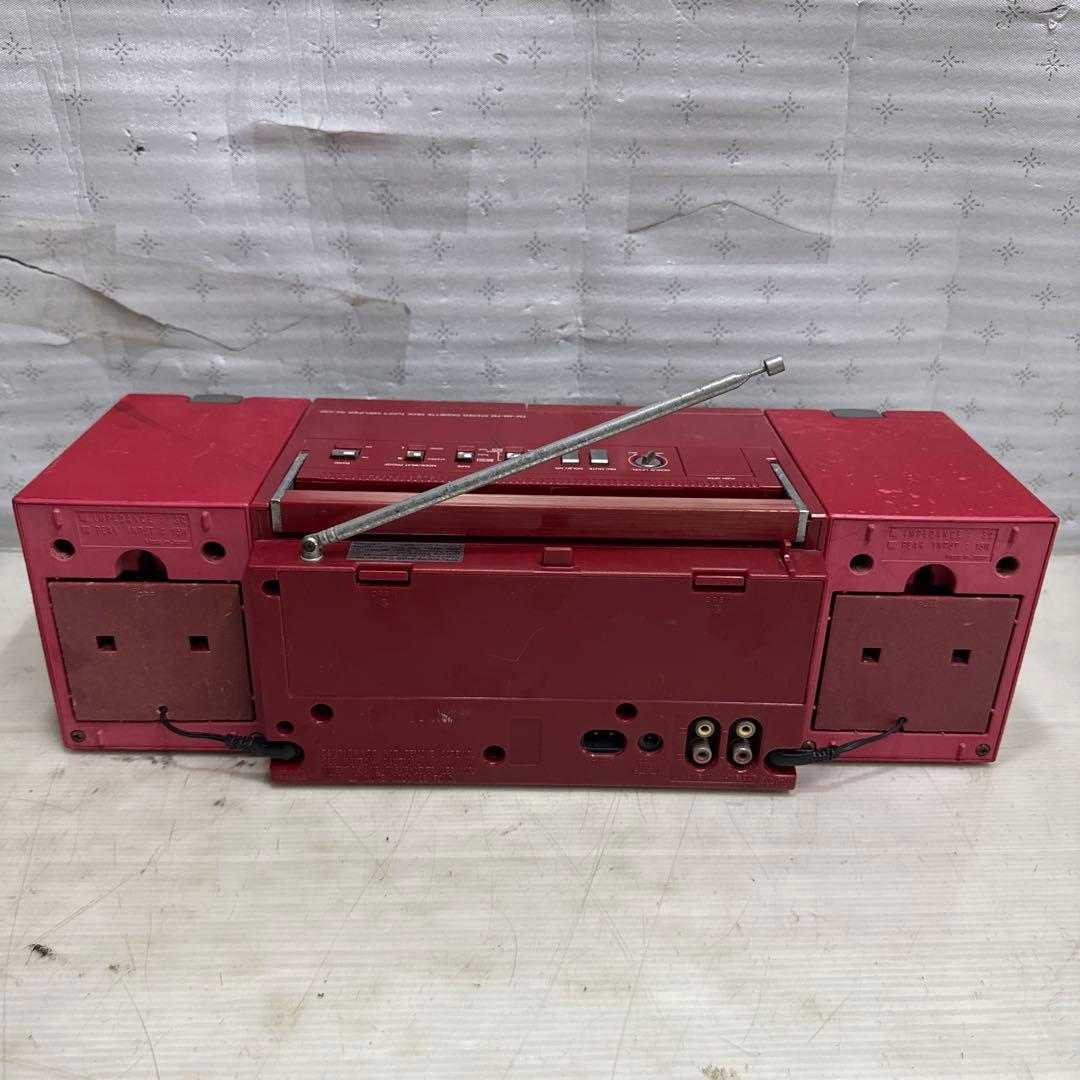 National RX-C50 ナショナル レッド ラジカセ 昭和レトロ