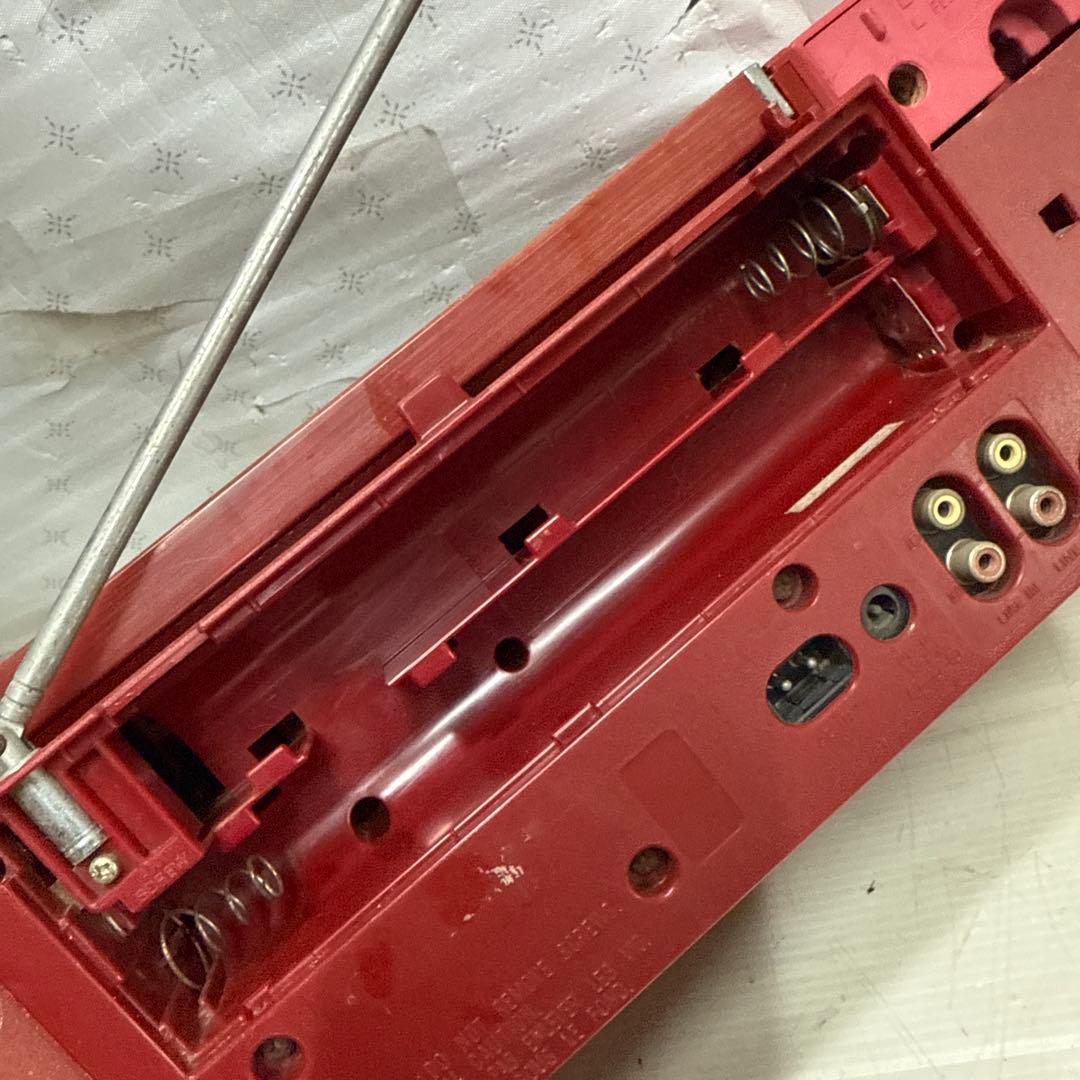 National RX-C50 ナショナル レッド ラジカセ 昭和レトロ