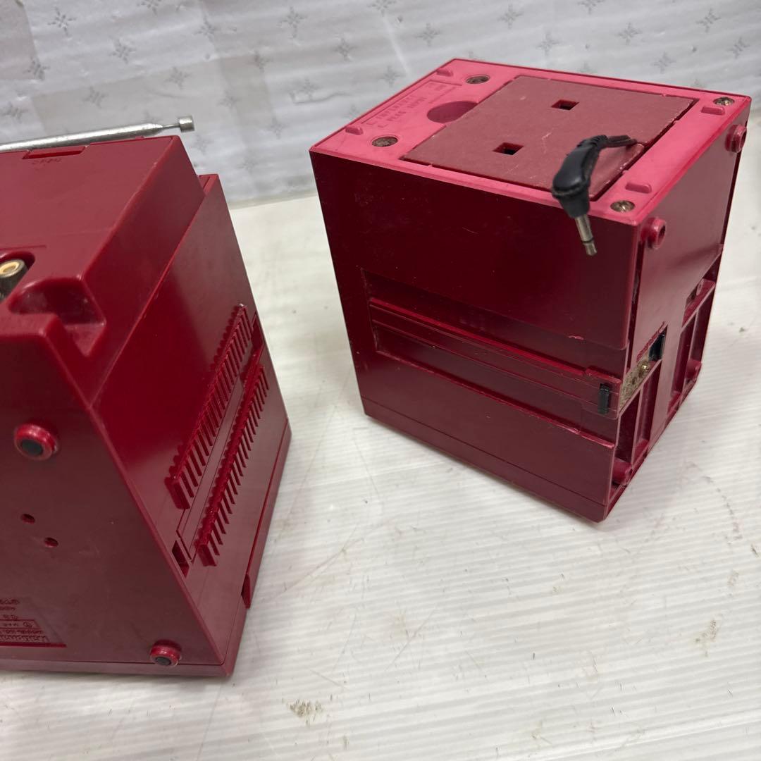 National RX-C50 ナショナル レッド ラジカセ 昭和レトロ