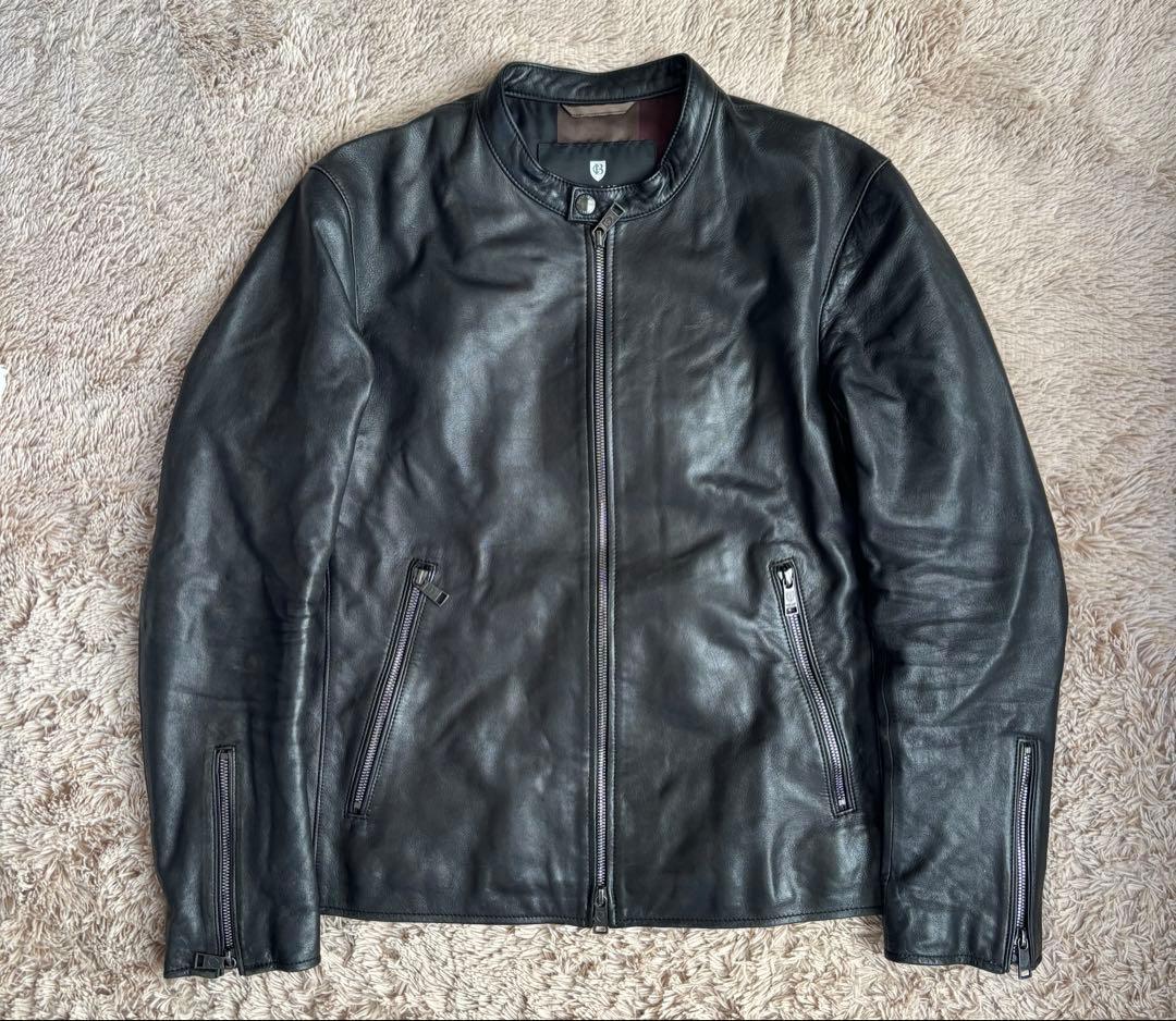 BLACK LABEL CRESTBRIDGE レザージャケット　ブラック　M
