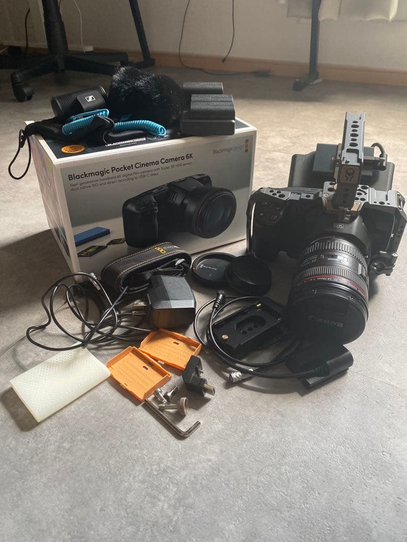 BMPCC6K、レンズ、リグ、マイク、1TB SSD等のセット