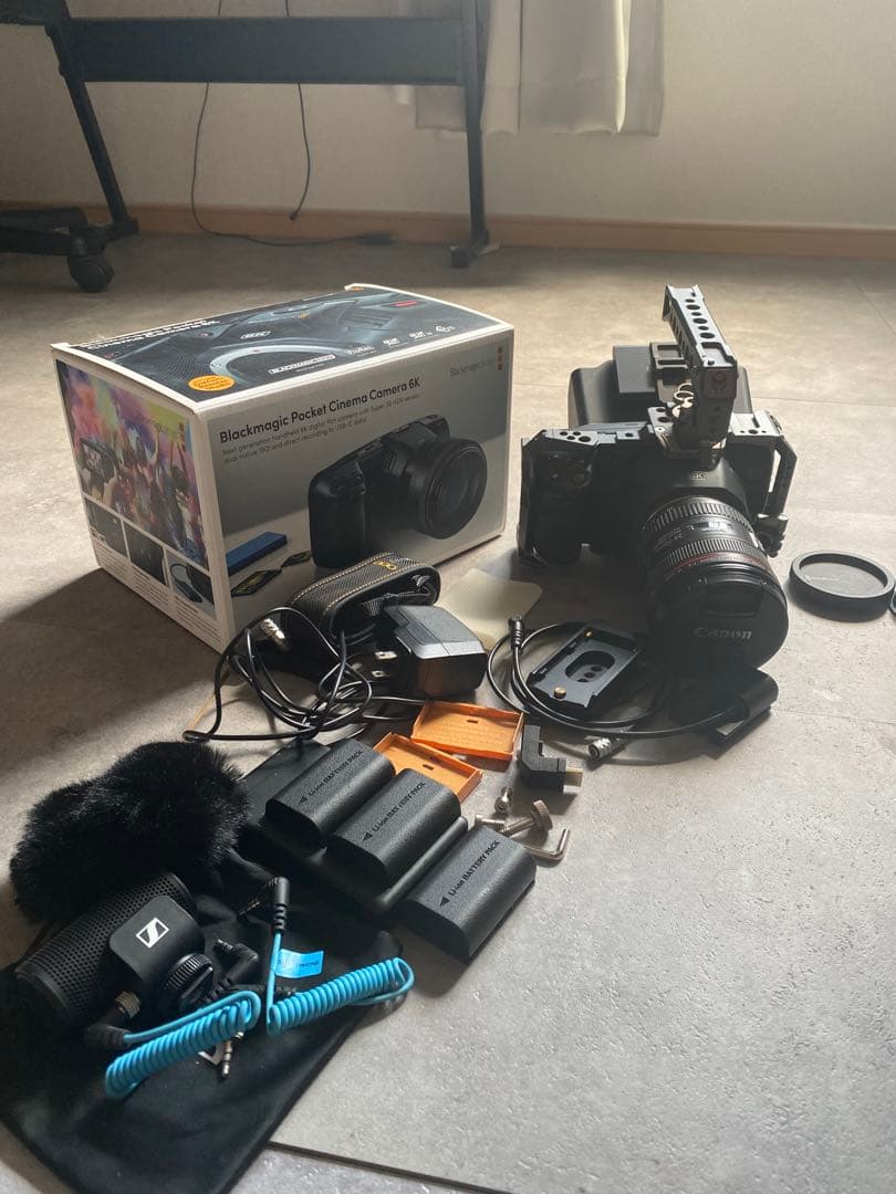 BMPCC6K、レンズ、リグ、マイク、1TB SSD等のセット