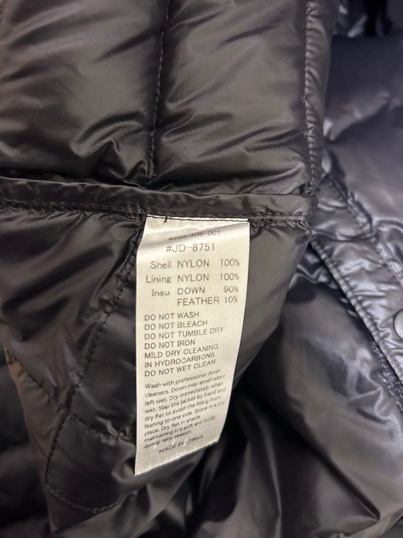 danton ダントン インナーダウンジャケット 44サイズ ブラック